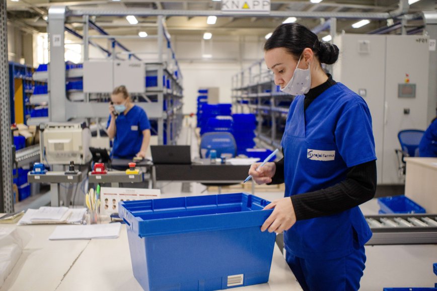 Inside the warehouse of pharmaceutical distributor in albania rejsifarma